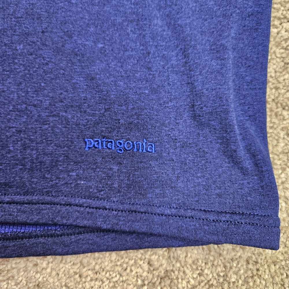 Patagonia R.5 Top Half Zip Pullover Base Layer Mens Large Blue Regulator - Picture 8 of 10